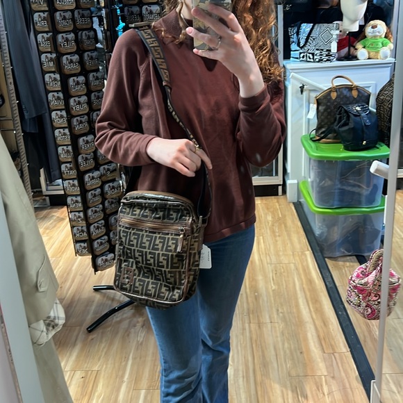 Fendi Zucca messenger bag